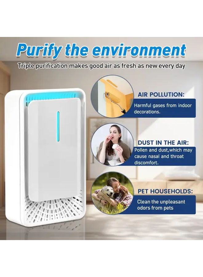 Smart Purifier 4PCS Mini Negative Ion Air Purifier Desktop Odor Eliminator Fresh Air - Image 2